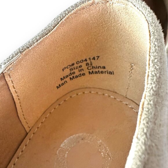 Chic Journee Womens Faux Suede Tan High Heel Ankle Booties Side Zipper EUC Sz8 - Picture 2 of 14